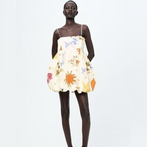 NWT VOLUMINOUS PRINTED DRESS ZW COLLECTION